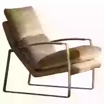Fabien Lounger Occasional Accent Chair - Ochre
